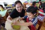 親子創作柚子彩繪