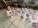 靚靚个紙遮-作品晾乾