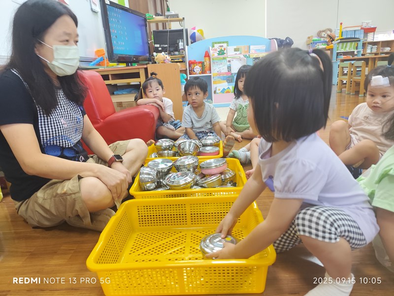 我會自己練習放碗